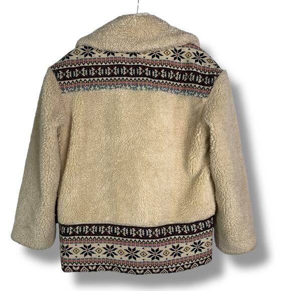 Free People Oh My Teddy Nordic Sherpa Fleece Coat Fits a medium - Picture 6 of 9